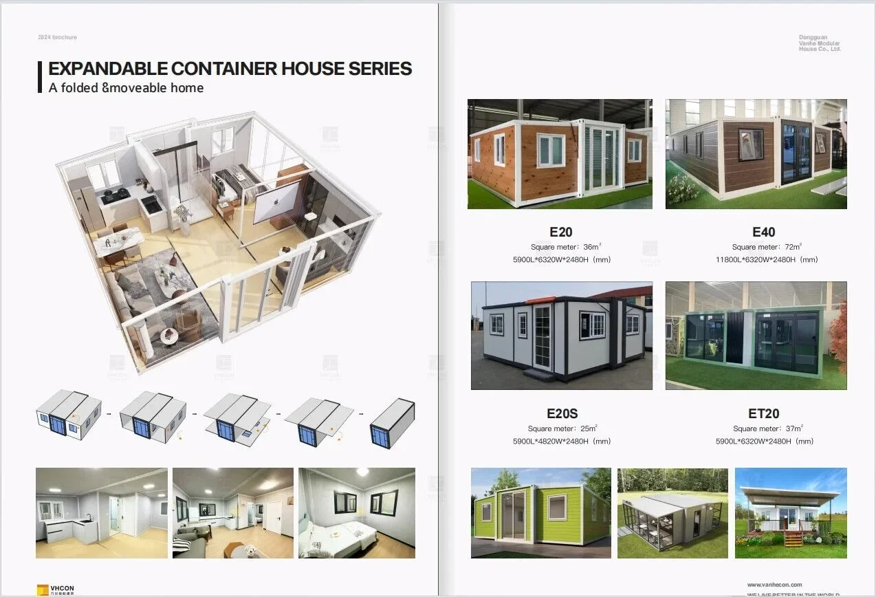 Sustainable Living House - Özelleştirilmiş Prefabrik Katlanabilir Kafe Genişletilebilir Konteyner