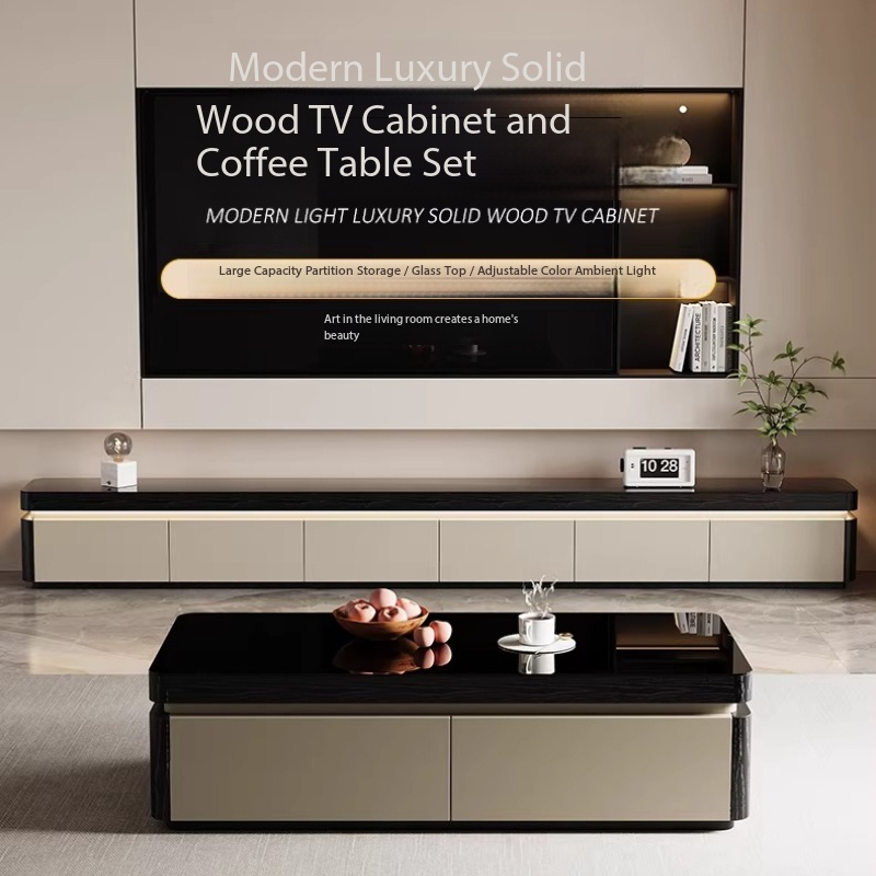 Sustainable Living Spaces - Modern Estetik TV Sehpası Sürgülü Kapılı